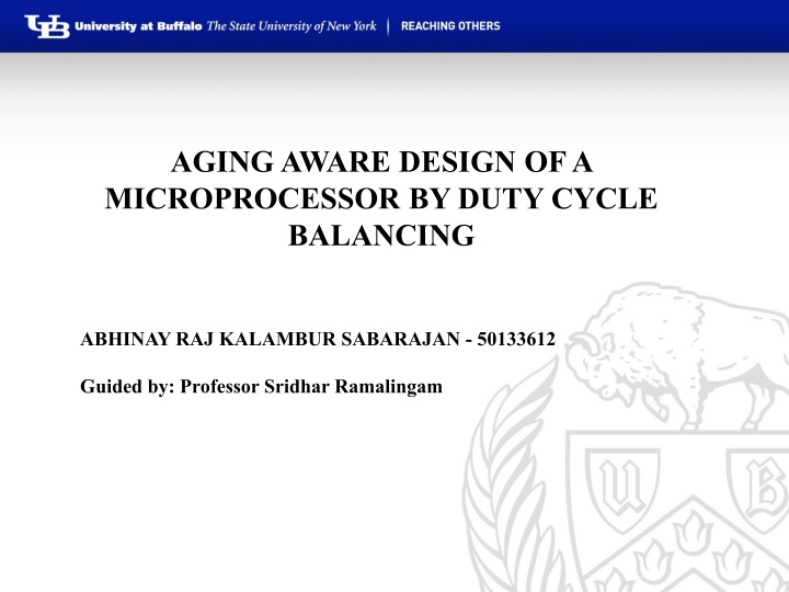 Aging-Aware Design of a Microprocessor with Duty Cycle Balancing