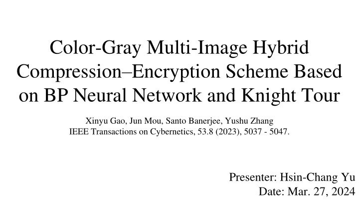 color gray multi image hybrid compression n.w