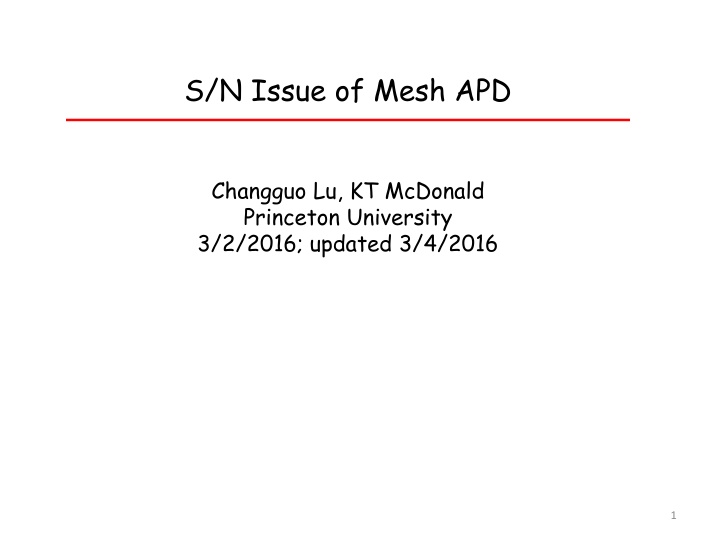 s n issue of mesh apd n.w