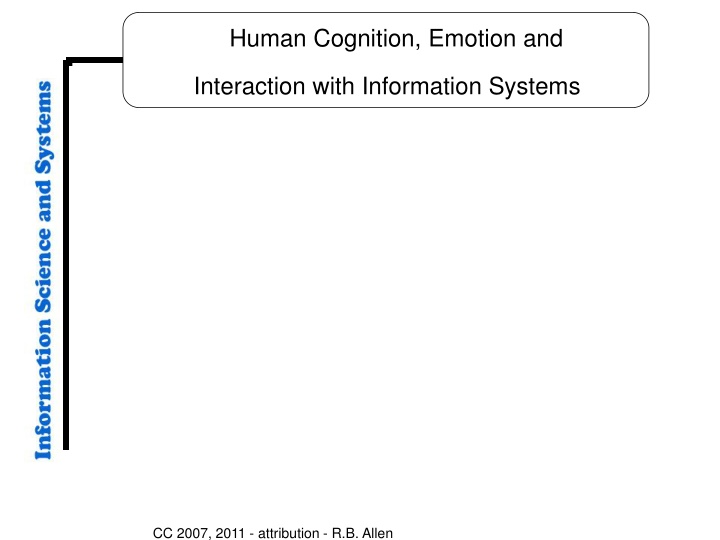 human cognition emotion and n.w