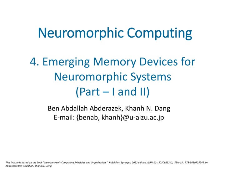 neuromorphic computing neuromorphic computing n.w