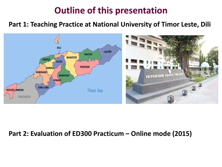 outline of this presentation n.w