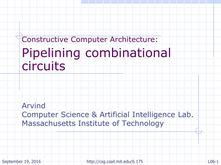 Enhancing Circuit Throughput with Pipelining in Computer Architecture
