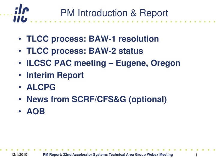 pm introduction report n.w