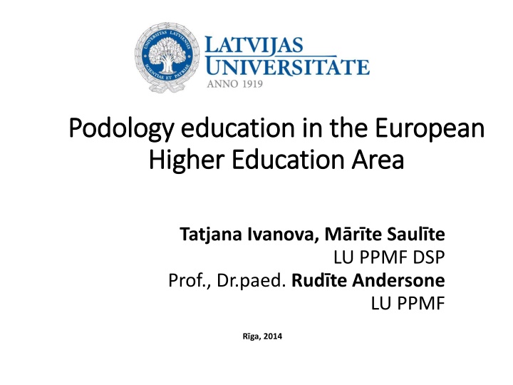 podolog podology y education in the european n.w
