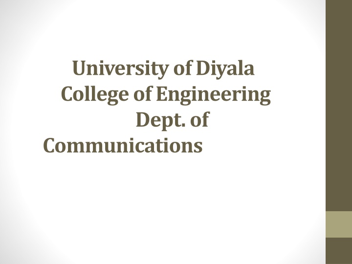 university of diyala college of engineering dept n.w