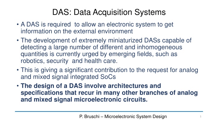 Emerging Trends in Data Acquisition Systems