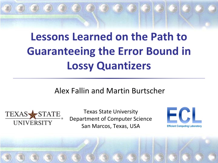 lessons learned on the path to guaranteeing n.w