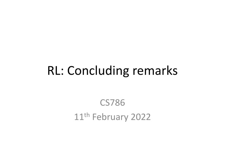 rl concluding remarks n.w