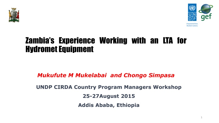 zambia s experience working with n.w