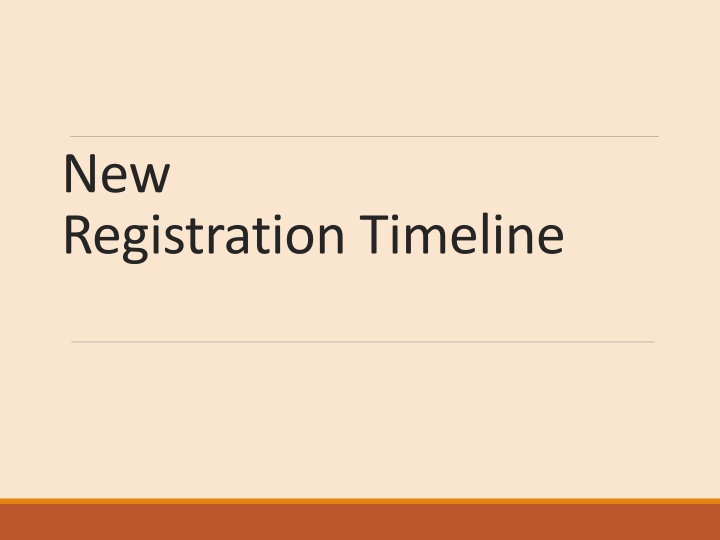 new registration timeline n.w