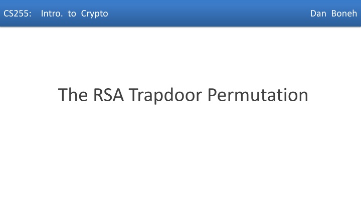 cs255 intro to crypto dan boneh n.w