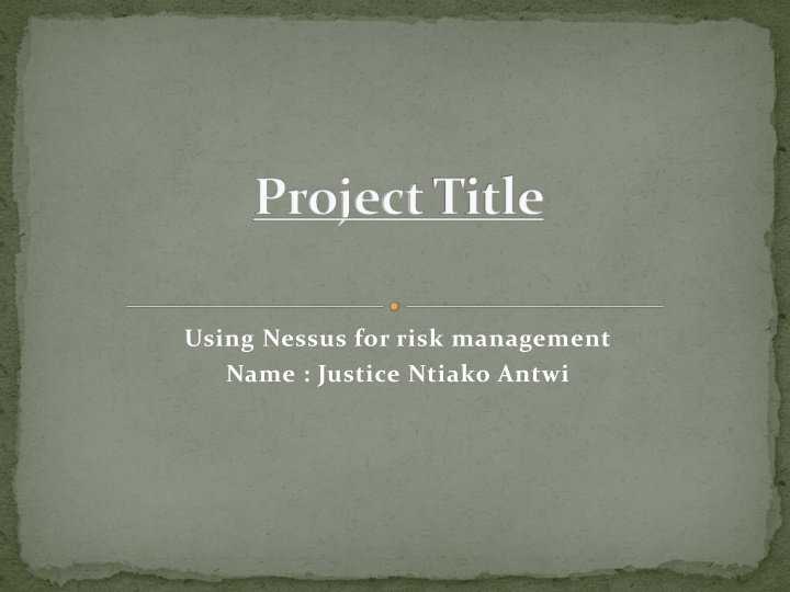 project title n.w