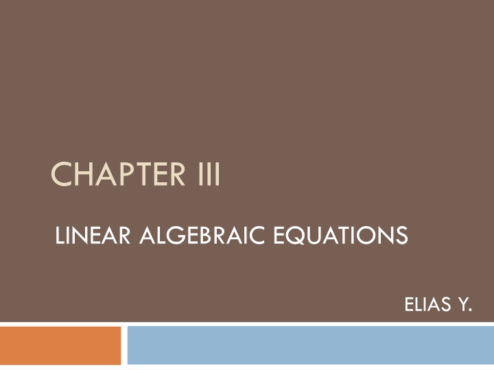 chapter iii n.w