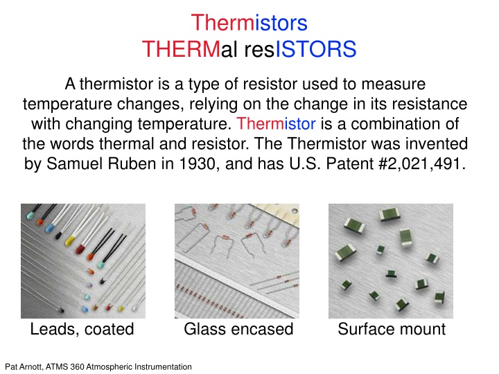 thermistors thermal resistors n.w