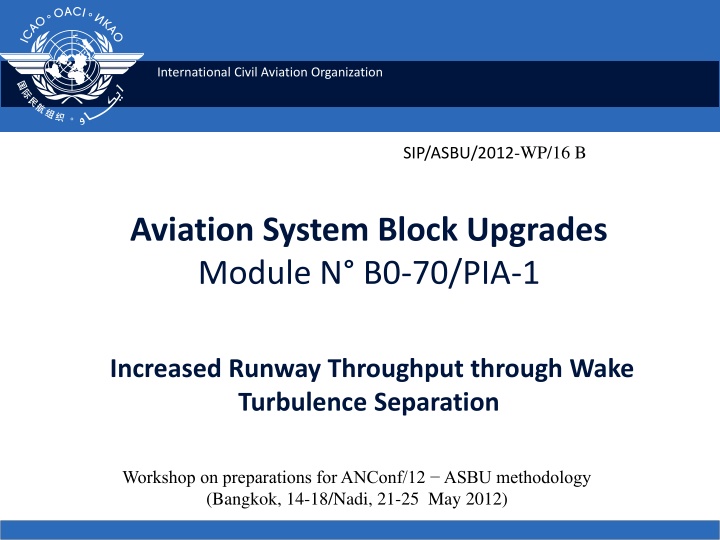international civil aviation organization n.w
