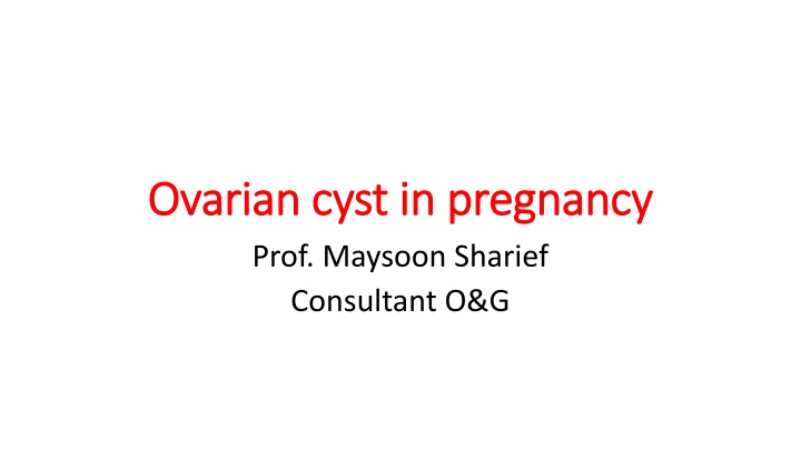 ovarian cyst in pregnancy ovarian cyst n.w
