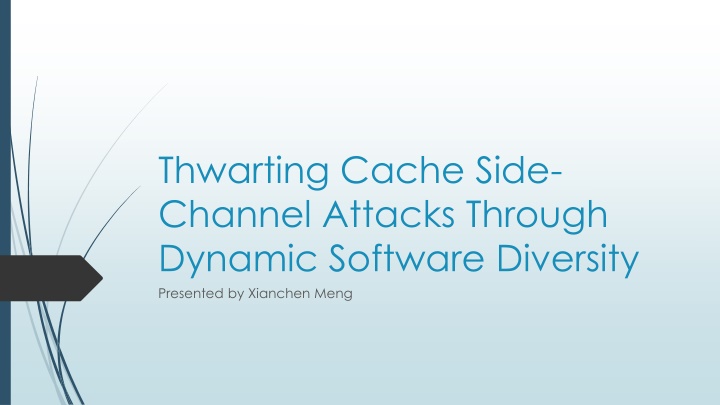 thwarting cache side channel attacks through n.w