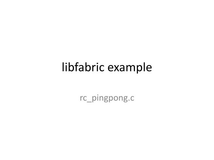 libfabric example n.w