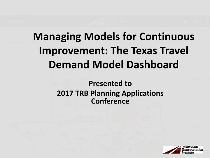 managing models for continuous improvement n.w