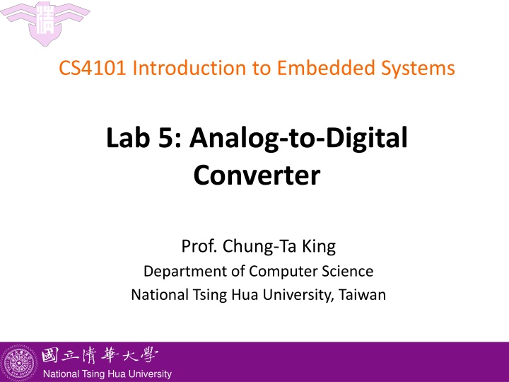 cs4101 introduction to embedded systems n.w