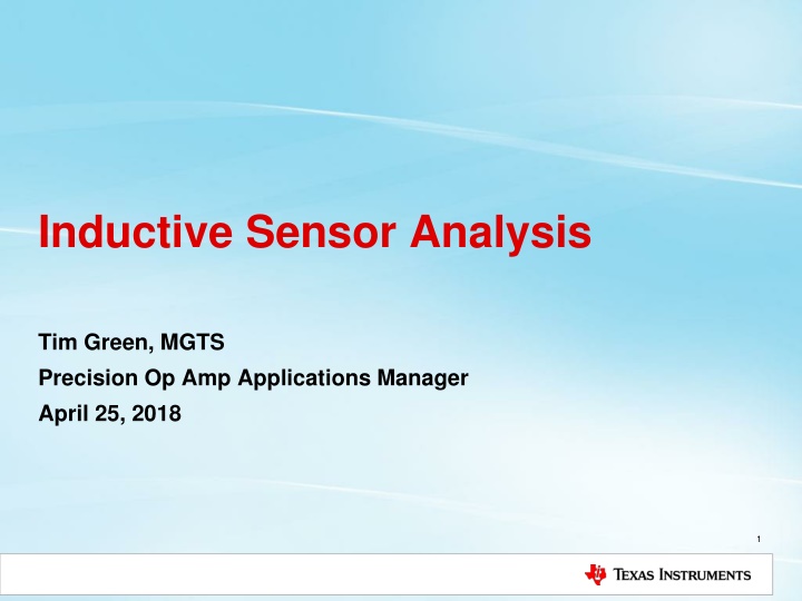 inductive sensor analysis n.w