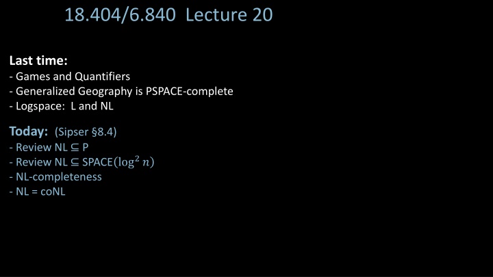 18 404 6 840 lecture 20 n.w