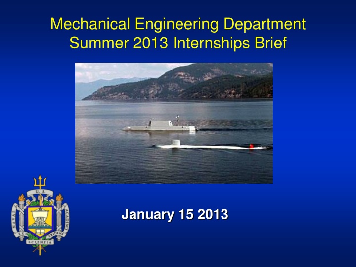 mechanical engineering department summer 2013 n.w