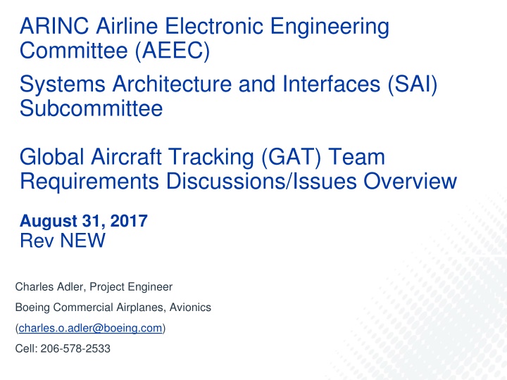 arinc airline electronic engineering committee n.w