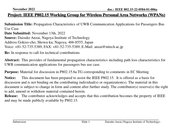 november 2022 project ieee p802 15 working group n.w