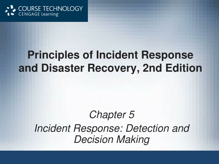 principles of incident response and disaster n.w