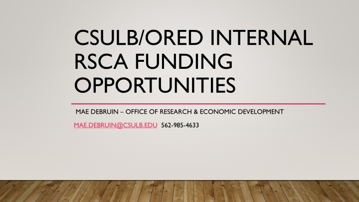 csulb ored internal rsca funding opportunities n.w