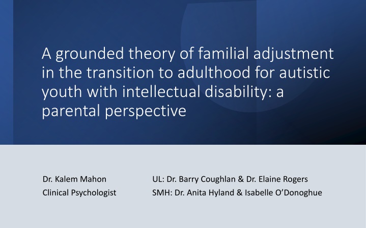 a grounded theory of familial adjustment n.w