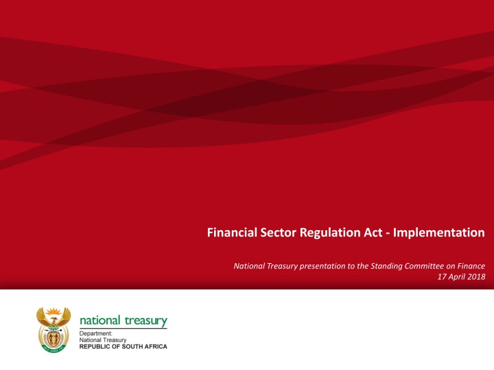 financial sector regulation act implementation n.w