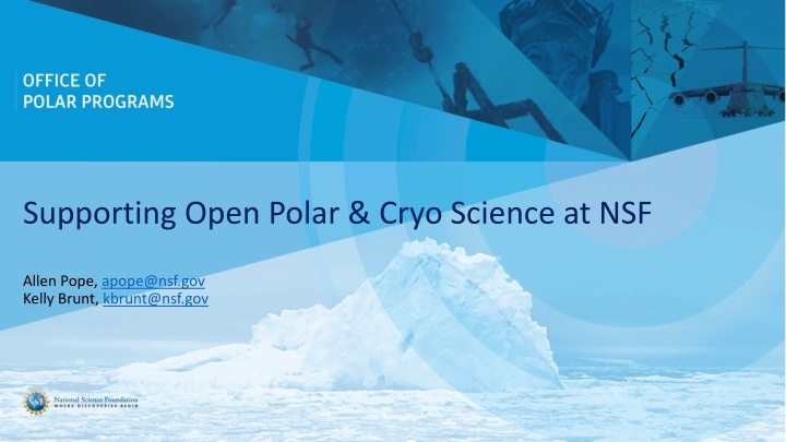 supporting open polar cryo science at nsf n.w