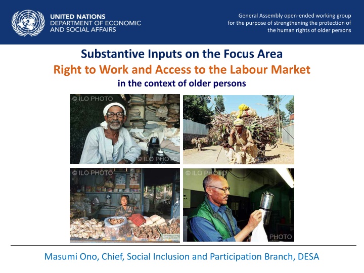 Strengthening Older Persons' Right to Work