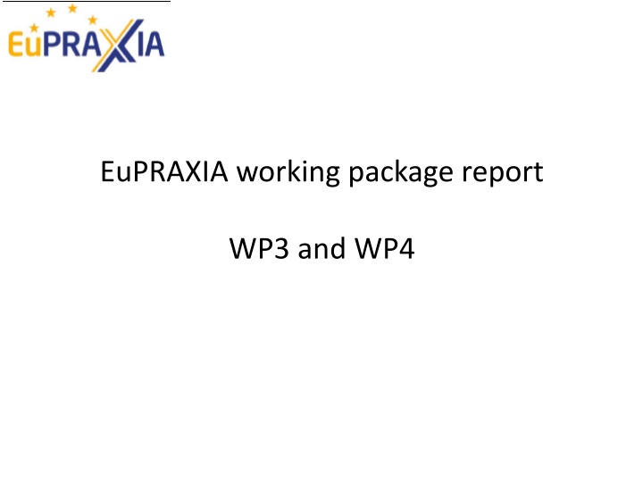 EuPRAXIA Working Package Report: High Gradient Laser Plasma Accelerating Structure