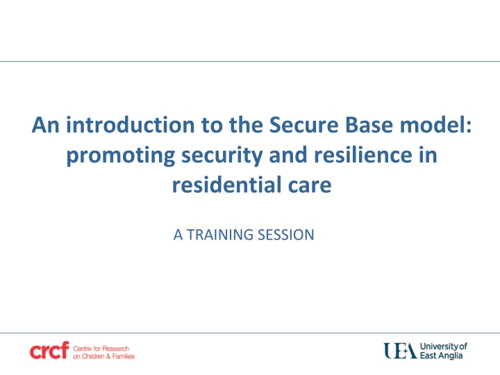 an introduction to the secure base model n.w