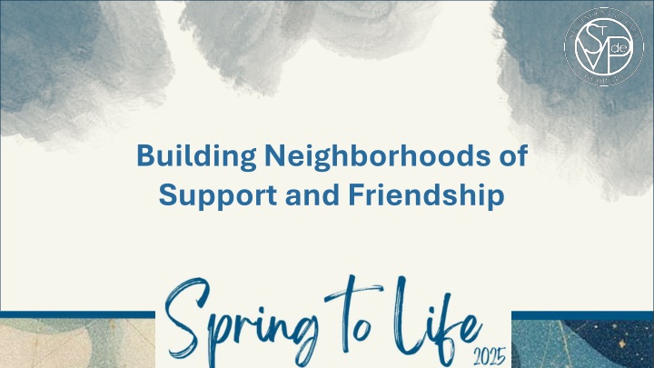 building neighborhoods of support and friendship n.w