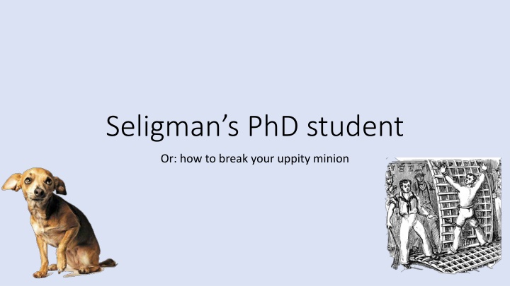 seligman s phd student n.w