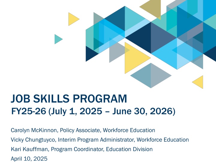 job skills program fy25 26 july 1 2025 june n.w