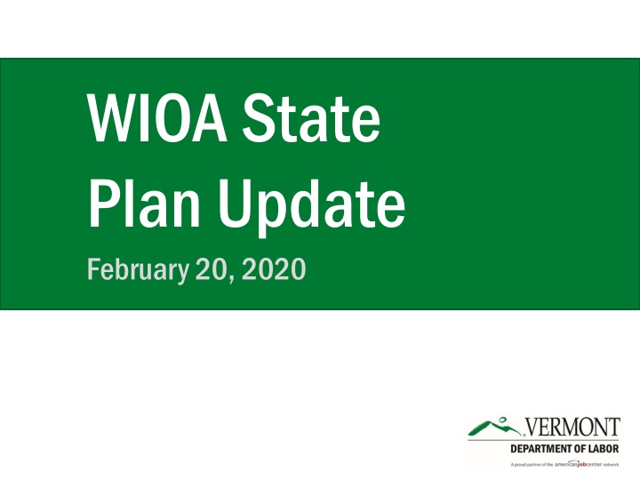 wioa state plan update february 20 2020 n.w