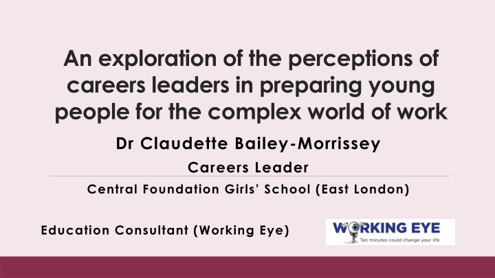 an exploration of the perceptions of careers n.w