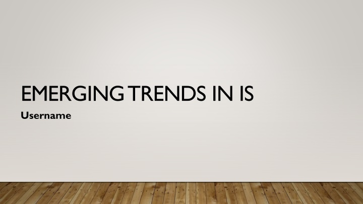emerging trends in is username n.w
