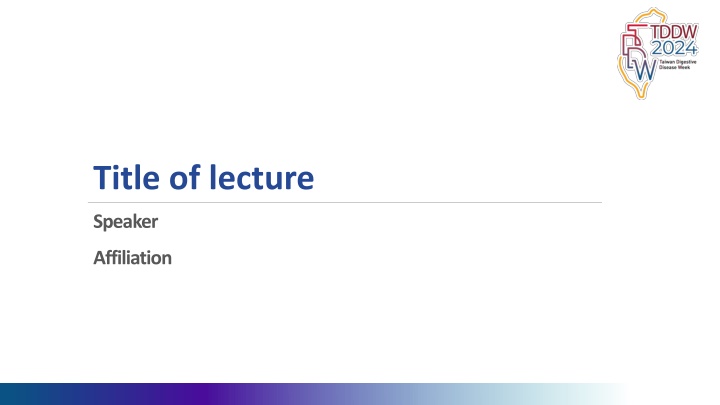 title of lecture n.w