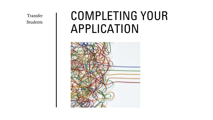 completing your application n.w