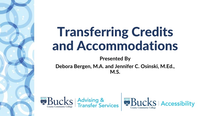 transferring credits and accommodations presented n.w