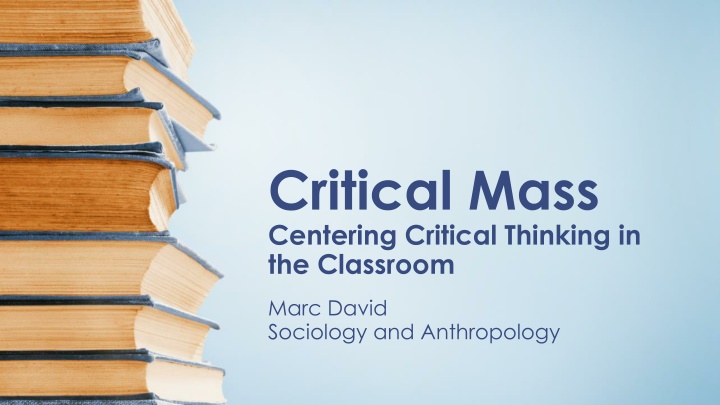critical mass centering critical thinking n.w