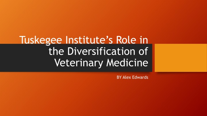 tuskegee institute s role in the diversification n.w