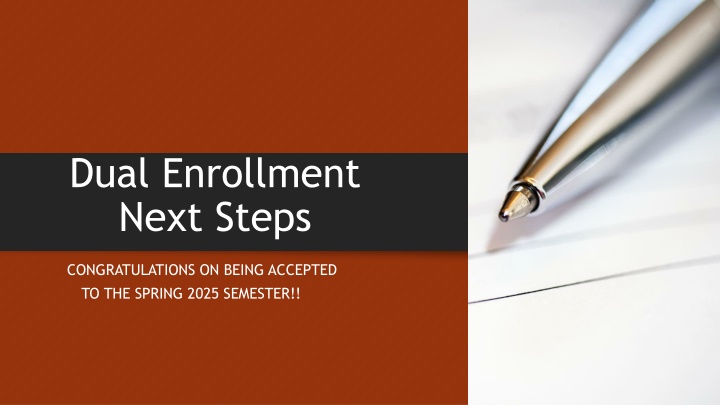 dual enrollment next steps n.w